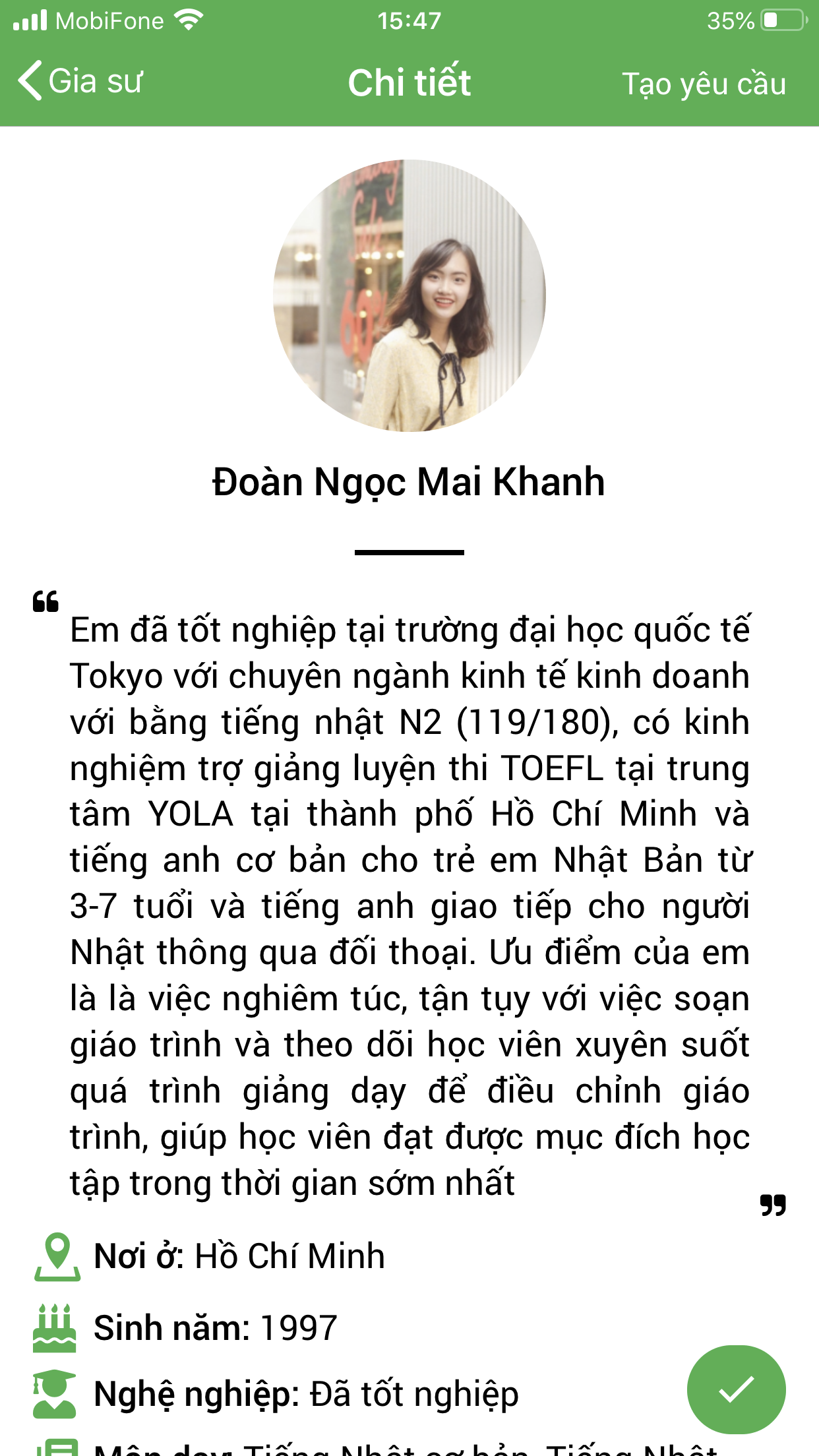 dạy kèm tiếng nhật